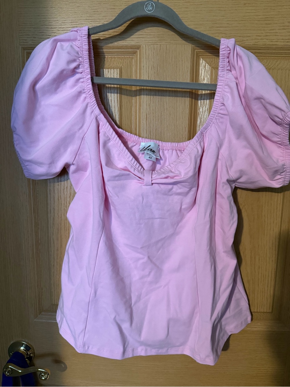 Vixen by Micheline Pitt Pink Powder Puff Top 4X